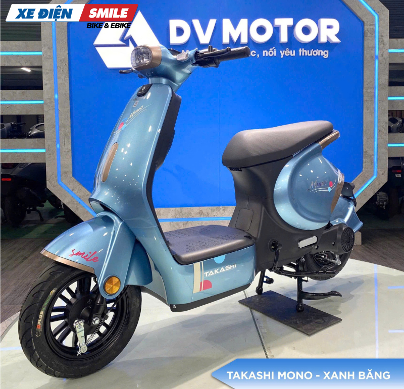 Xe điệnTakashi Mono màu xanh băng