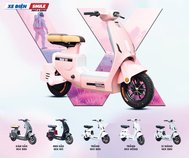 Bộ sưu tập màu sắc của xe máy điện Yaka VX