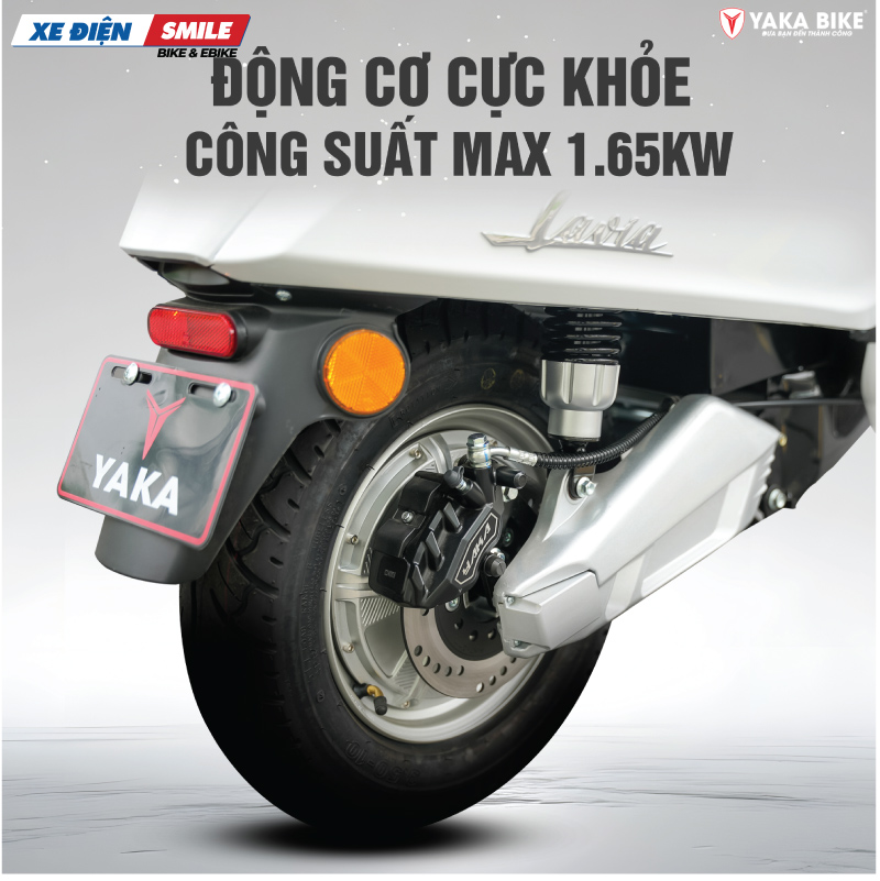 Yaka Lavia SP có động cơ 1,65kw mạnh mẽ