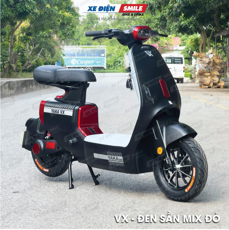 Hình ảnh Xe Điện Hottrend Yaka VX màu đen đỏ