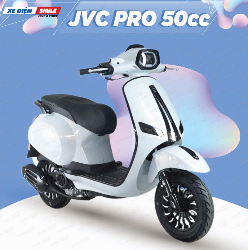 Xe ga 50cc JVC Pro 2025 trẻ trung, sở hữu động cơ bền bỉ
