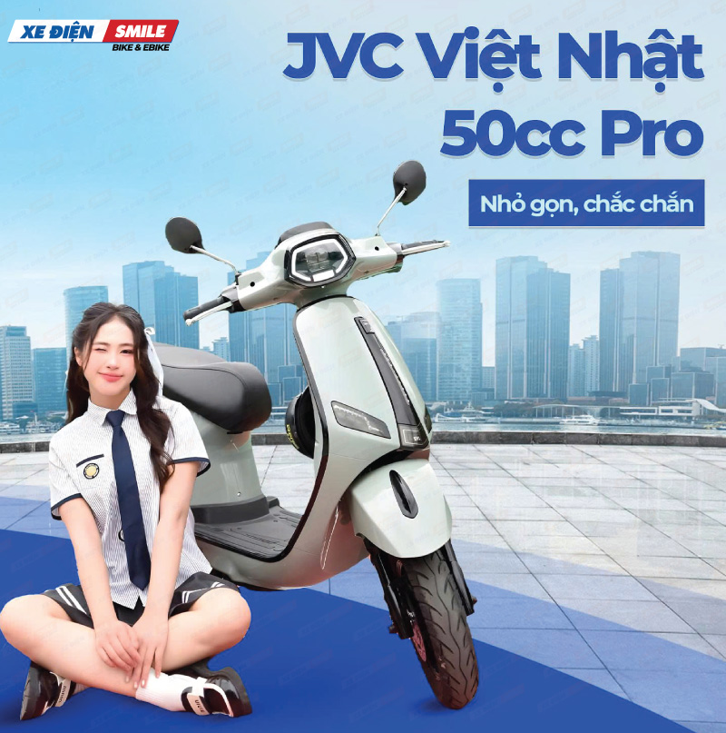 Xe ga 50cc JVC Pro 2025 có thiết kế tiện lợi