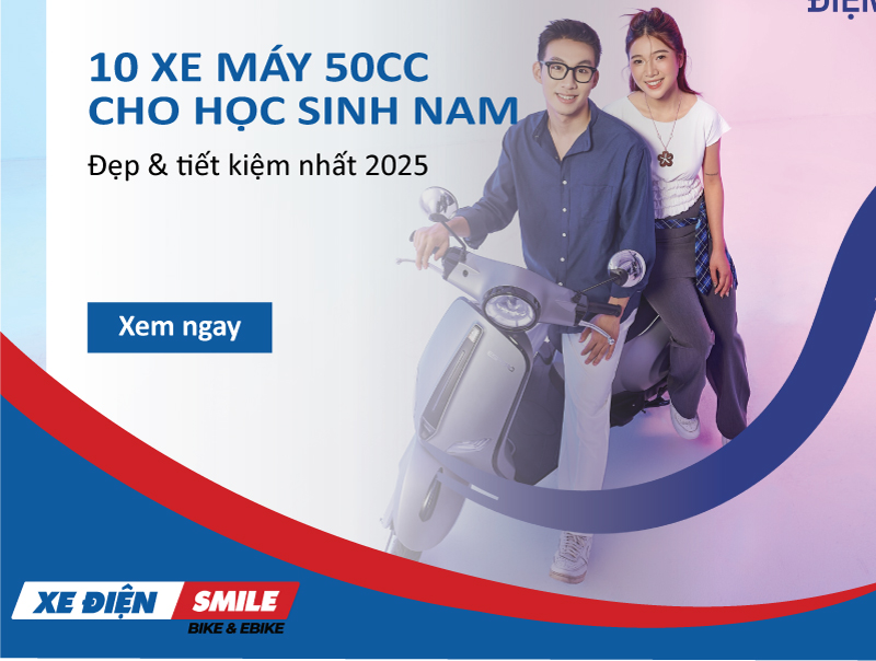 Khám phá top 10 xe máy 50cc cho học sinh nam 2025