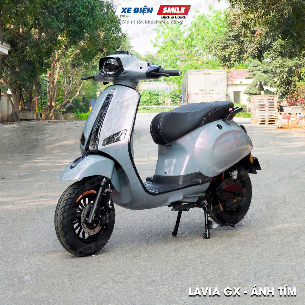 Hình ảnh xe máy điện Yaka Lavia GX 2025 màu ánh tím