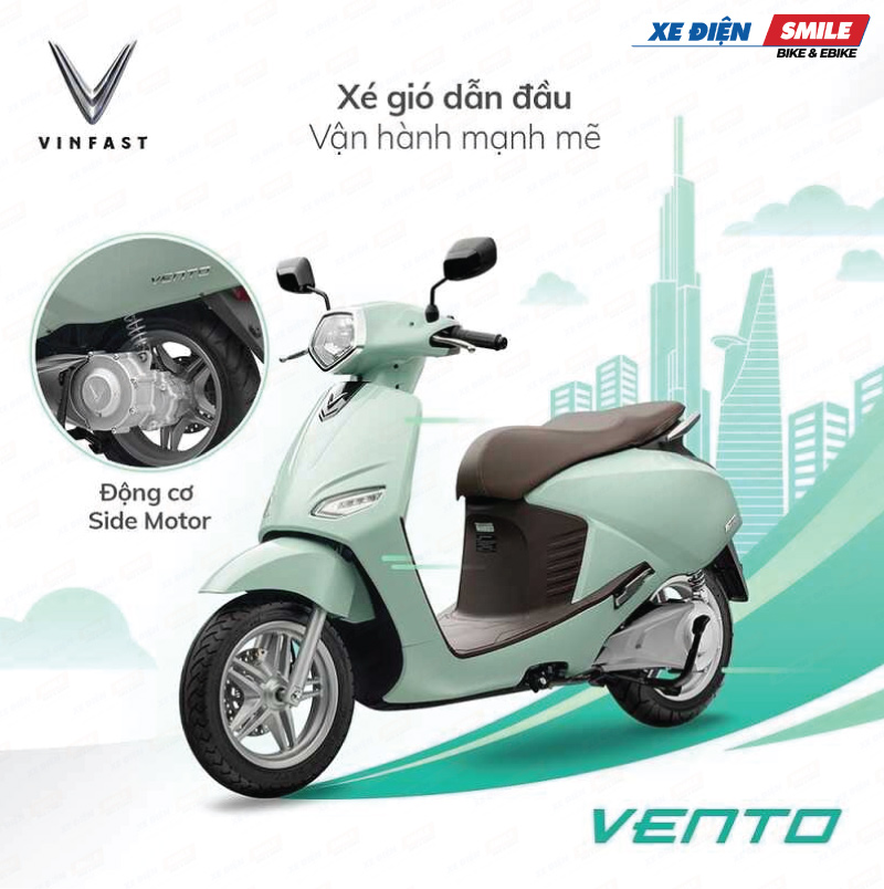 Vento Neo đạt vận tốc tối đa 78 km/h