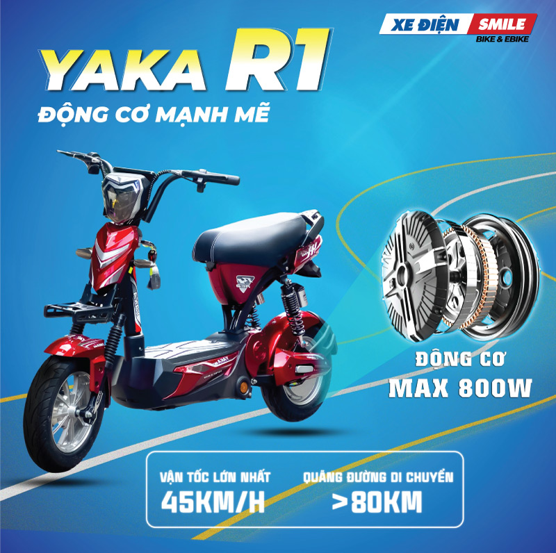 Xe máy điện Yaka R1 có mức giá phải chăng
