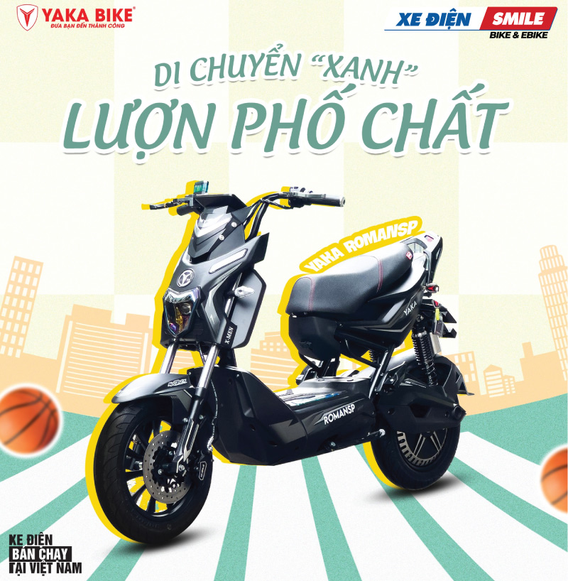 Xe điện Yaka Xmen RomanSP với thiết kế mạnh mẽ và cá tính