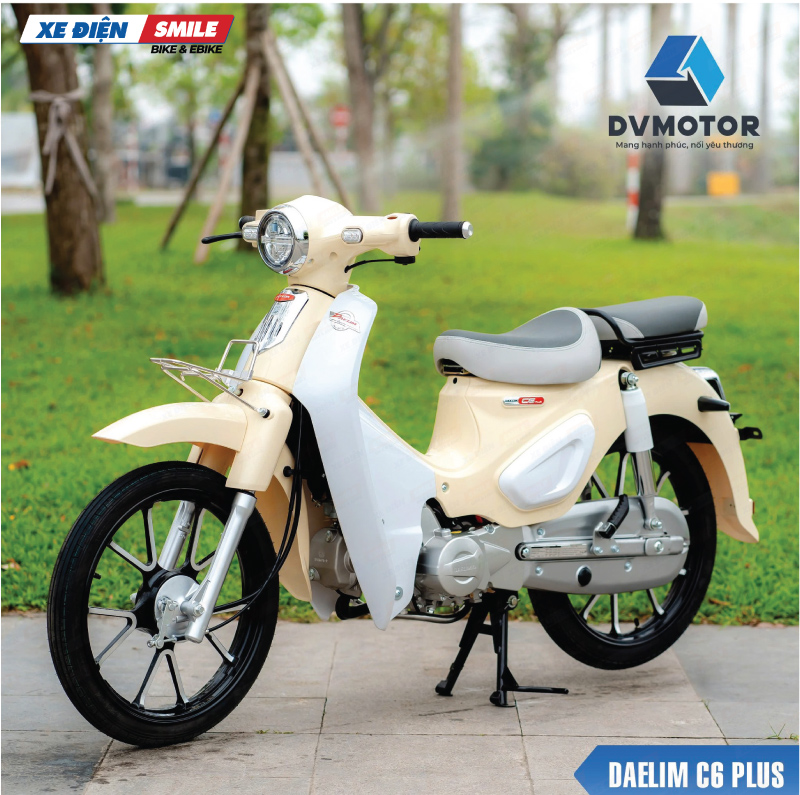 Xe Số 50CC Daelim C6 Plus nhỏ gọn, an toàn và dễ sử dụng