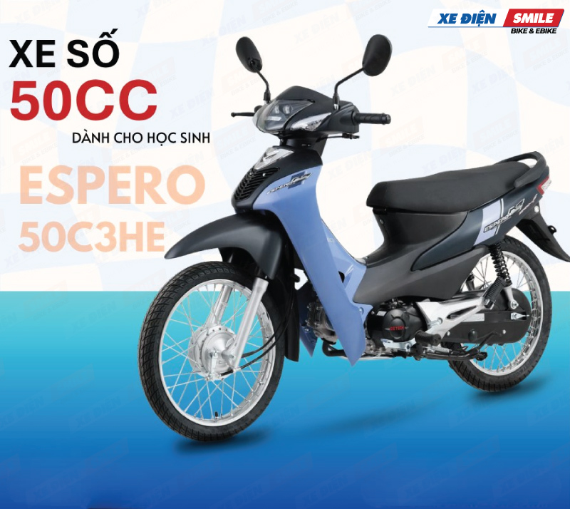 xe số ESPERO 50C3He không cần bằng lái