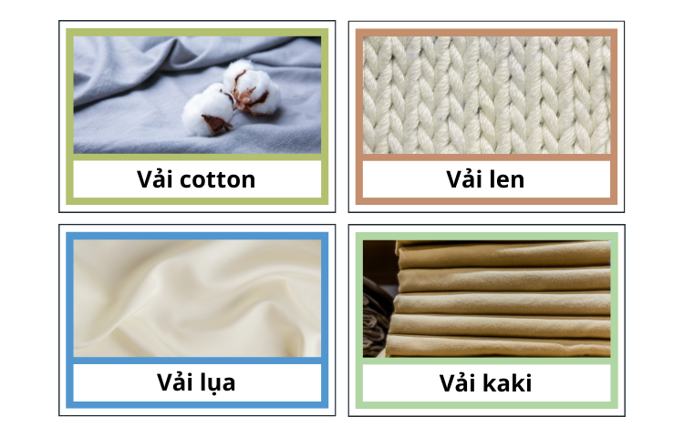 các loại vải thông dụng