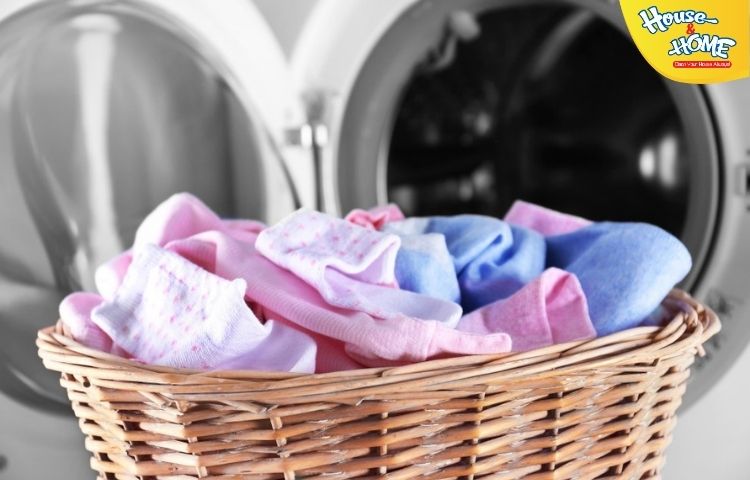Giặt quần áo sơ sinh bằng máy giặt