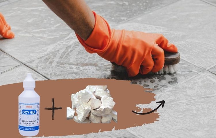 Mẹo làm sạch nền gạch hoa
