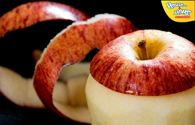 Dùng vỏ táo