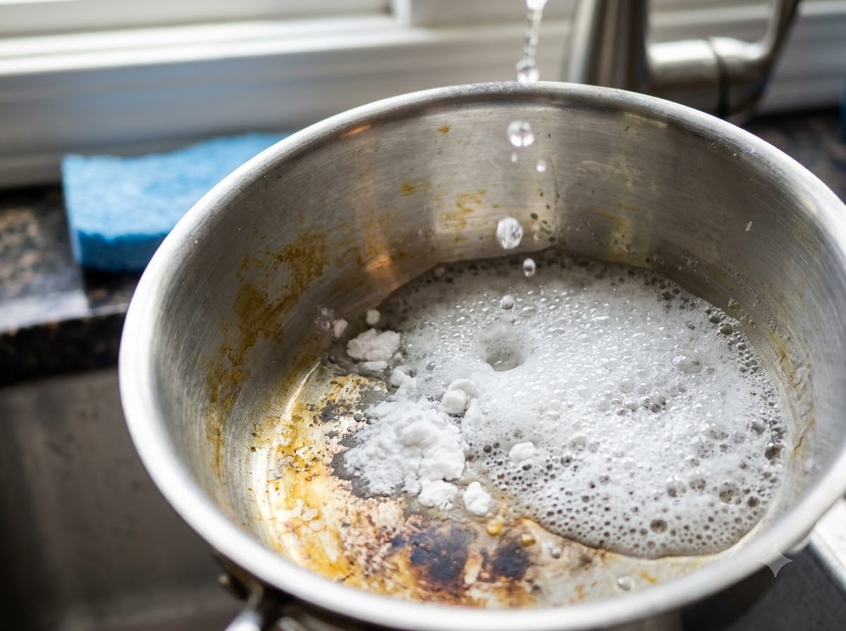 baking soda và giấm