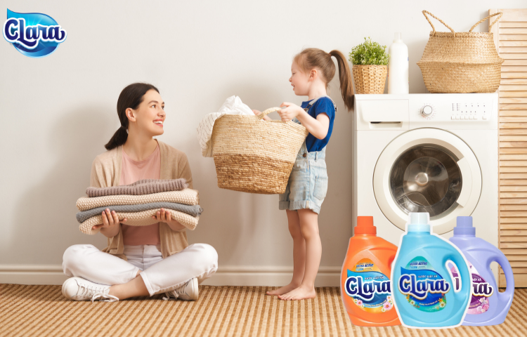Giặt giũ hóa nhàn tênh chỉ với nước giặt xả 2in1 Clara