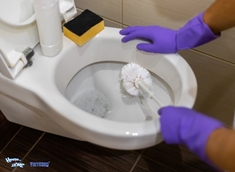 Nhiều người thường có thói quan dùng xà phòng giặt để tẩy rửa bồn cầu và nhà tắm