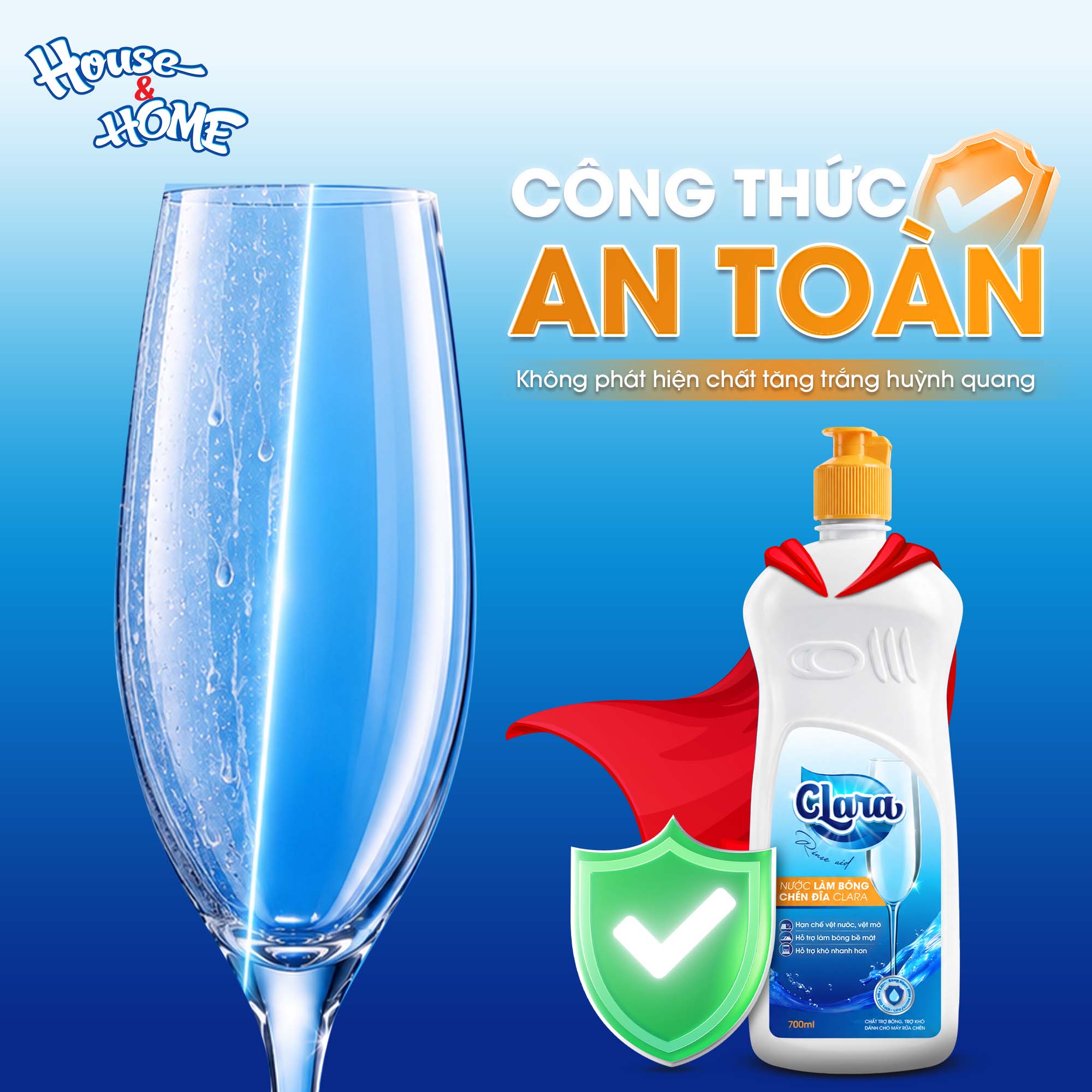 Nước làm bóng chén đĩa Clara