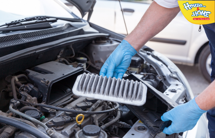 Kiểm tra và làm sạch bộ phận lọc gió động cơ