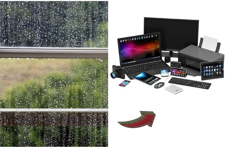 Trời nồm ảnh hưởng đến các thiết bị điện tử