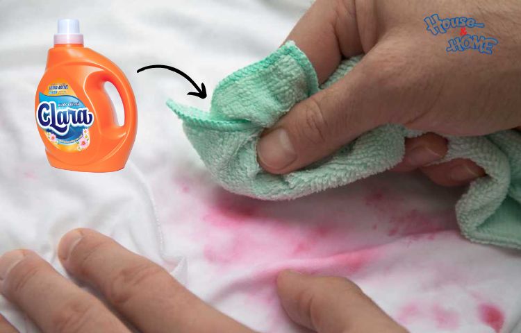 Dùng nước giặt để tẩy vết son môi