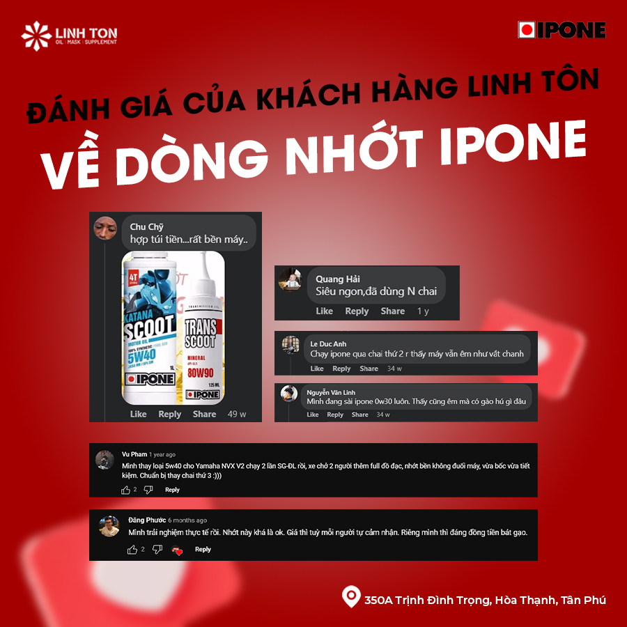 Vì sao nhớt Ipone được đánh giá có độ bền cao