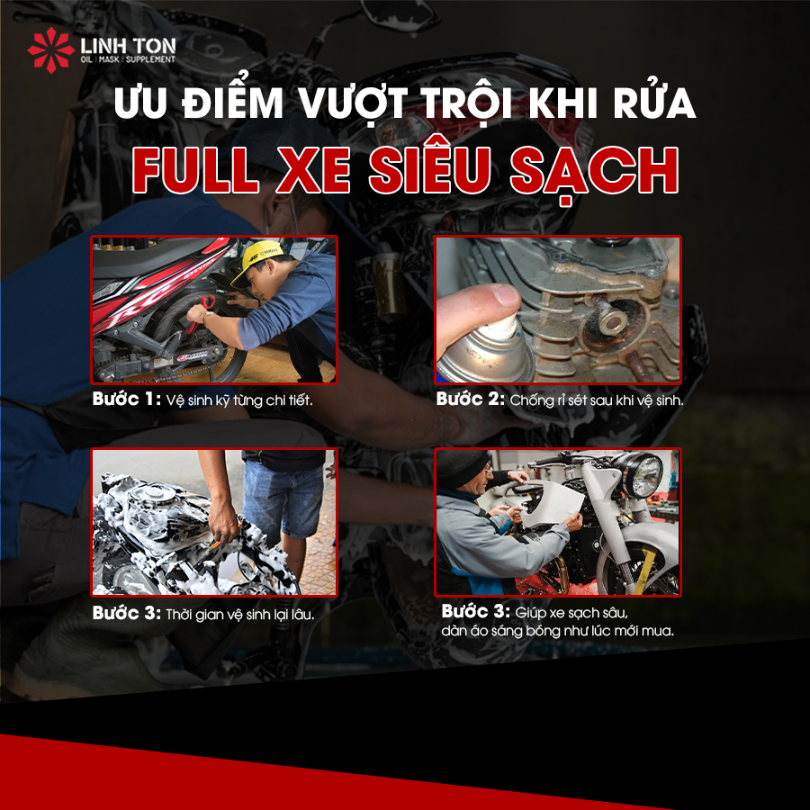 Ưu điểm vượt trội khi rửa full xe siêu sạch