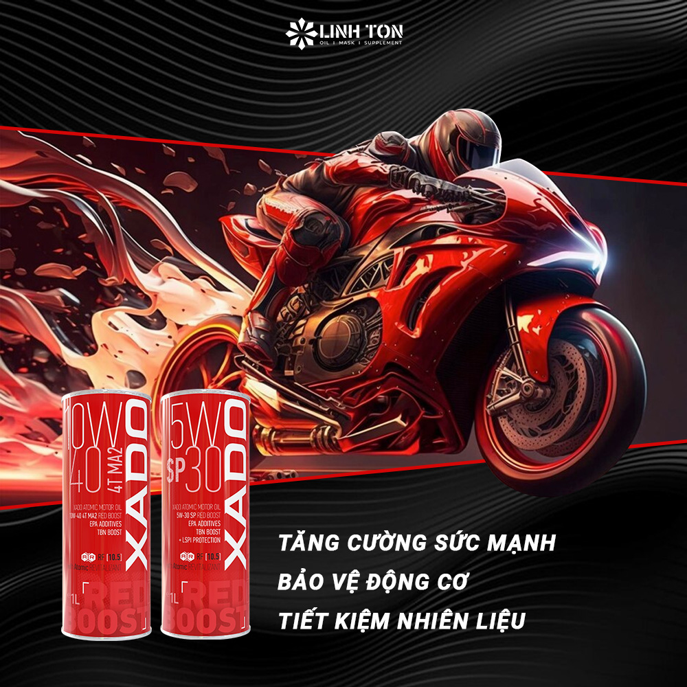 Ứng dụng trên các sản phẩm dầu nhớt của Xado