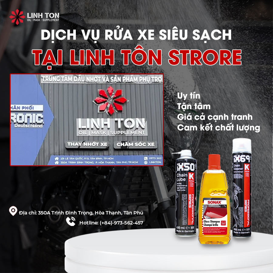 Địa điểm rửa full xe giá cả hợp lí tại TPHCM - Linh Tôn Store
