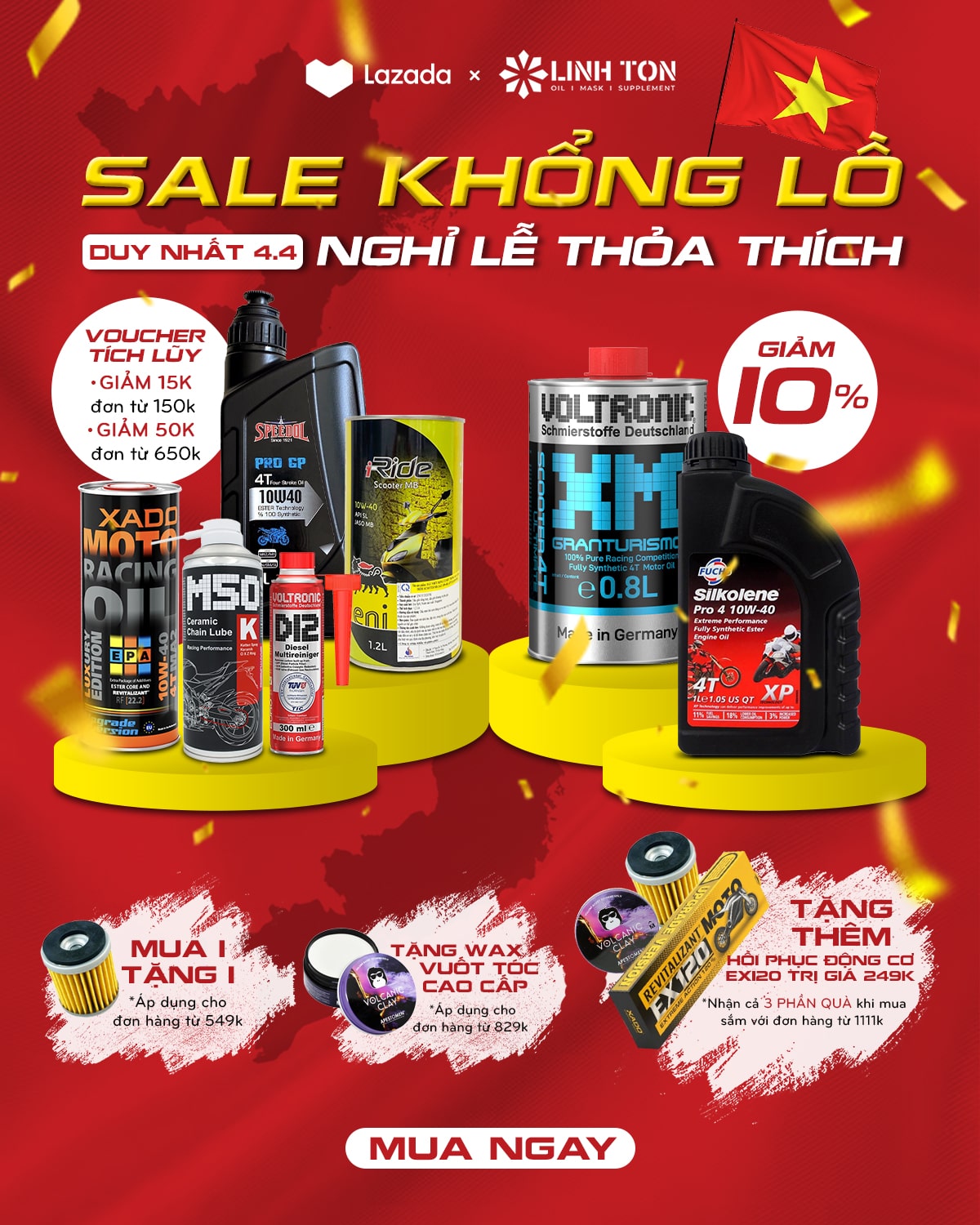 Dầu nhớt nhập chính hãng - Lazada - Linh Ton Store - 350a Trịnh Đình Trọng, Hoà Thạnh, Tân Phú