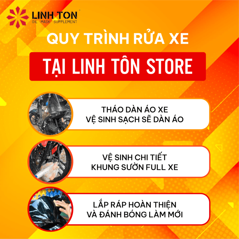 QUY TRÌNH RỬA FULL XE TẠI LINH TON STORE - 350A TRỊNH ĐÌNH TRỌNG, HOÀ THẠNH, TÂN PHÚ