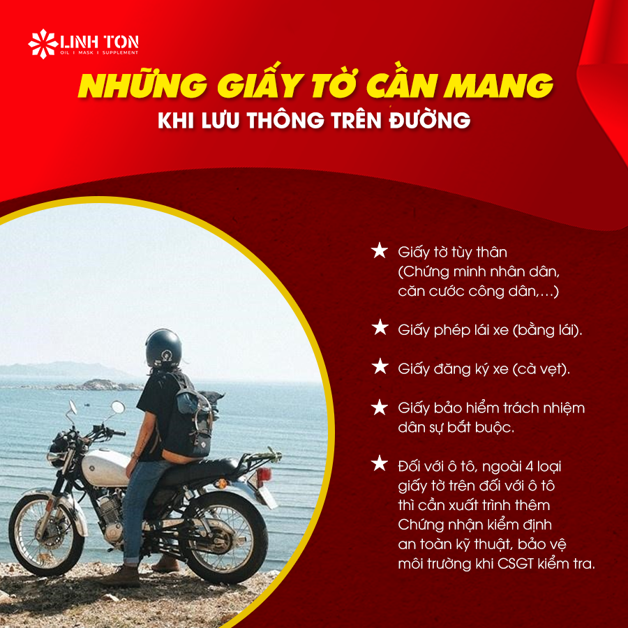 Những giấy tờ cần mang khi lưu thông trên đường