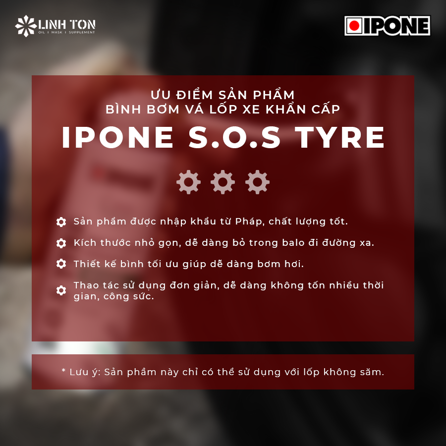 Giới thiệu sản phẩm bình bơm vá lốp xe khẩn cấp Ipone S.O.S Tyre