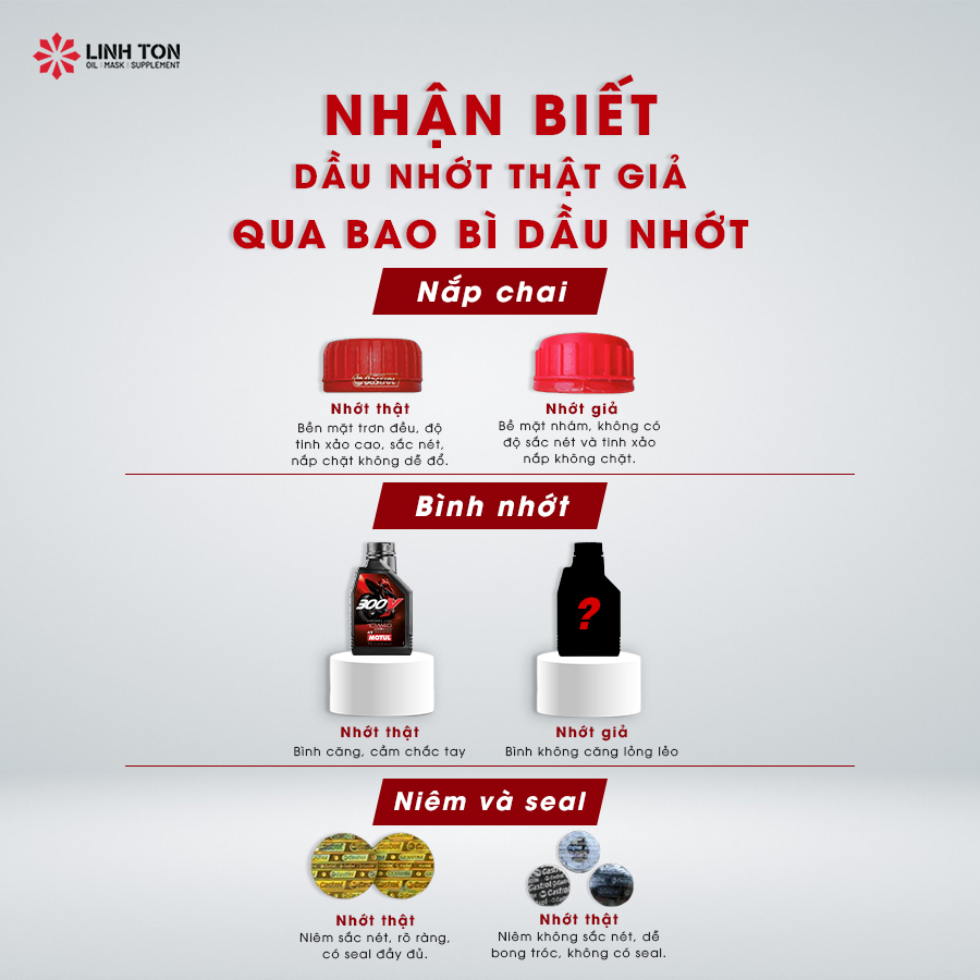 Cách phân biệt nhớt thật và nhớt giả