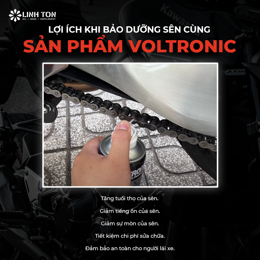 Lợi ích khi bảo dưỡng sên cùng sản phẩm Voltronic - Linh Tôn Store - 350A Trịnh Đình Trọng, Hòa Thạnh, Tân Phú - NHOT.LINHTON.VN