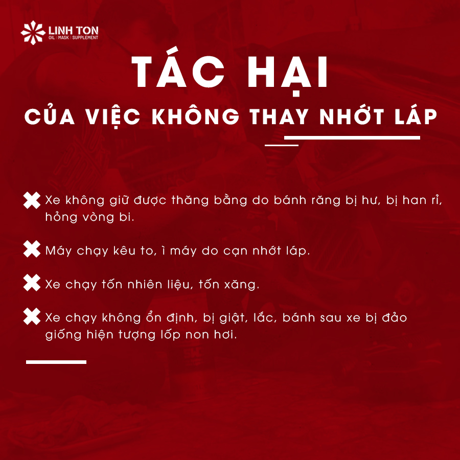 Tác hại của việc không thay nhớt láp nhớt hộp số định kỳ