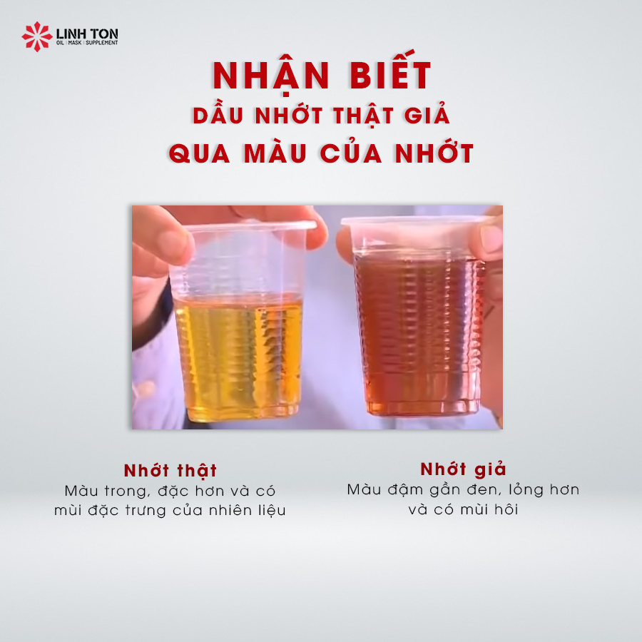 Nhận biết qua màu nhớt