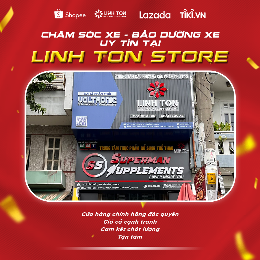 Địa điểm mua nhớt, phụ gia, bảo dưỡng xe uy tín tại quận Tân Phú - LINH TON STORE - 350A TRỊNH ĐÌNH TRỌNG, HOÀ THẠNH, TÂN PHÚ, TPHCM - NHOT.LINHTON.VN