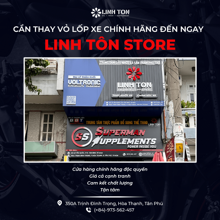 Thay vỏ lốp xe chính hãng ở đâu quận Tân Phú