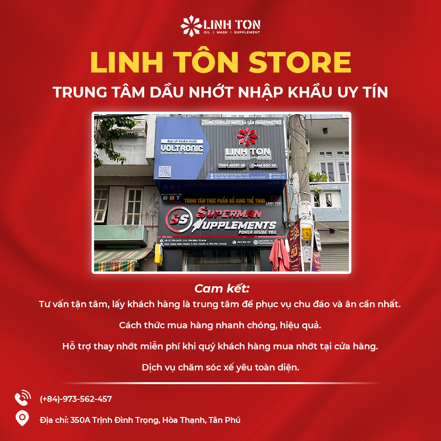 Tại sao nên chọn Linh Ton Store để thay nhớt xe máy trong Dịp lễ Giỗ tổ Hùng Vương? - LINH TON STORE - 350A Trịnh Đình Trọng, Hòa Thạnh, Tân Phú - NHOT.LINHTON.VN