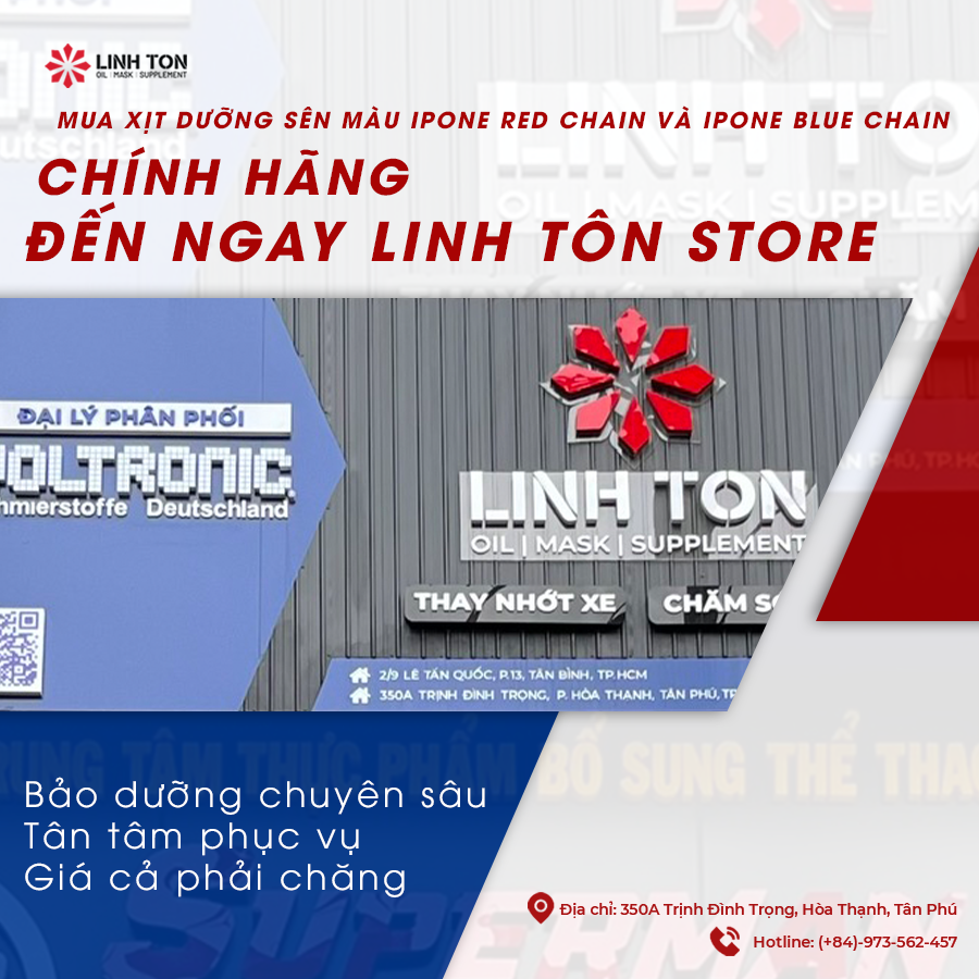 Mua xịt dưỡng sên màu Ipone Red Chain và Ipone Blue Chain chính hãng ở đâu?