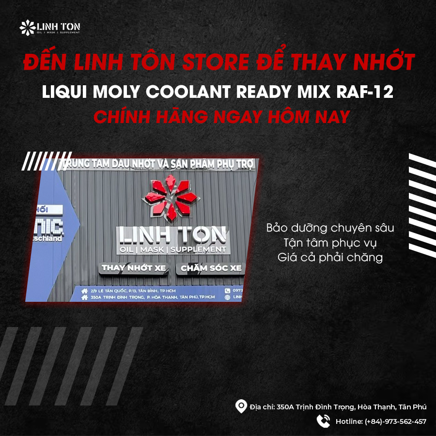 Mua nước làm mát Liqui Moly Coolant Ready Mix RAF-12 Plus 1L chính hãng, uy tín ở đâu?