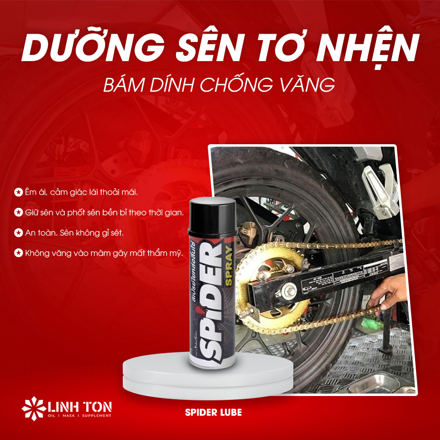 XỊT DƯỠNG SÊN PHỦ SỨ VOLTRONIC M50K CERAMIC CHAIN LUBE 400ML - LINH TON STORE - 350A Trịnh Đình Trọng, Hòa Thạnh, Tân Phú - NHOT.LINHTON.VN