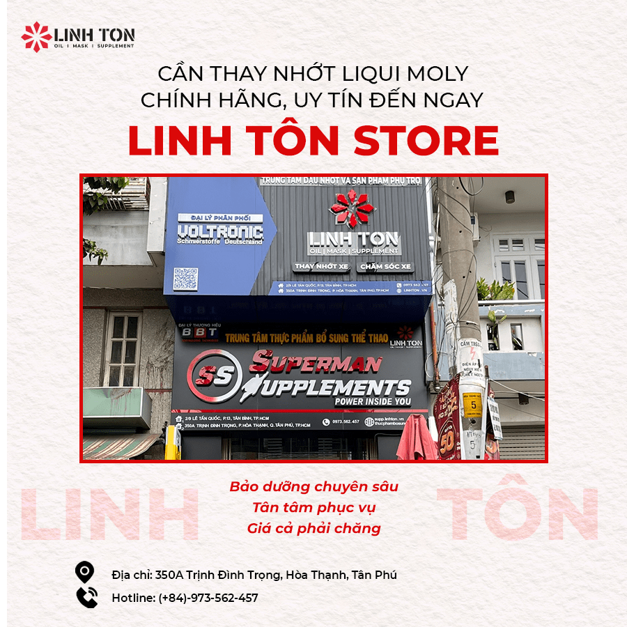 NƠI THAY NHỚT LIQUI MOLY UY TÍN - Linh Ton Store - 350a Trịnh Đình Trọng, Hoà Thạnh, Tân Phú - NHOT.LINHTON.VN