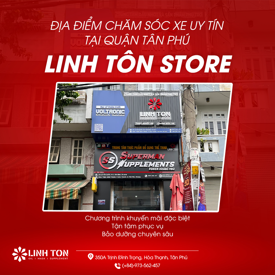 ĐỊA ĐIỂM MUA SẢN PHẨM BẢO DƯỠNG SÊN VÀ DỊCH VỤ VỆ SỊNH NHÔNG SÊN DĨA TẠI LINH TON STORE - 350A Trịnh Đình Trọng, Hòa Thạnh, Tân Phú - NHOT.LINHTON.VN