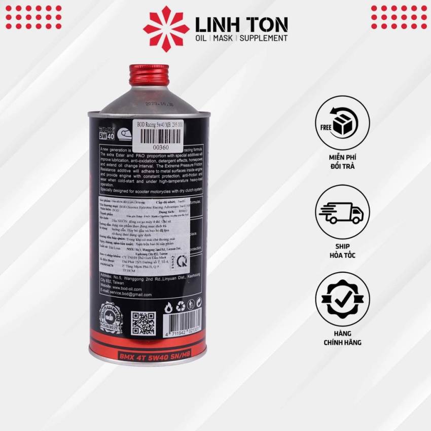 nhớt tổng hợp BOD có tốt không