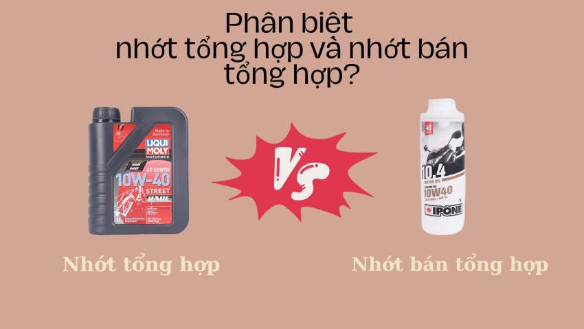 nhớt tổng hợp và bán tổng hợp