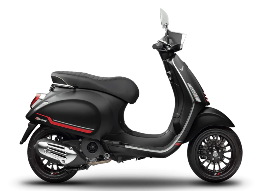 vespa sprint đen nhám