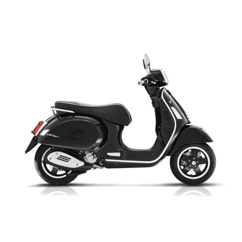 vespa trắng đen