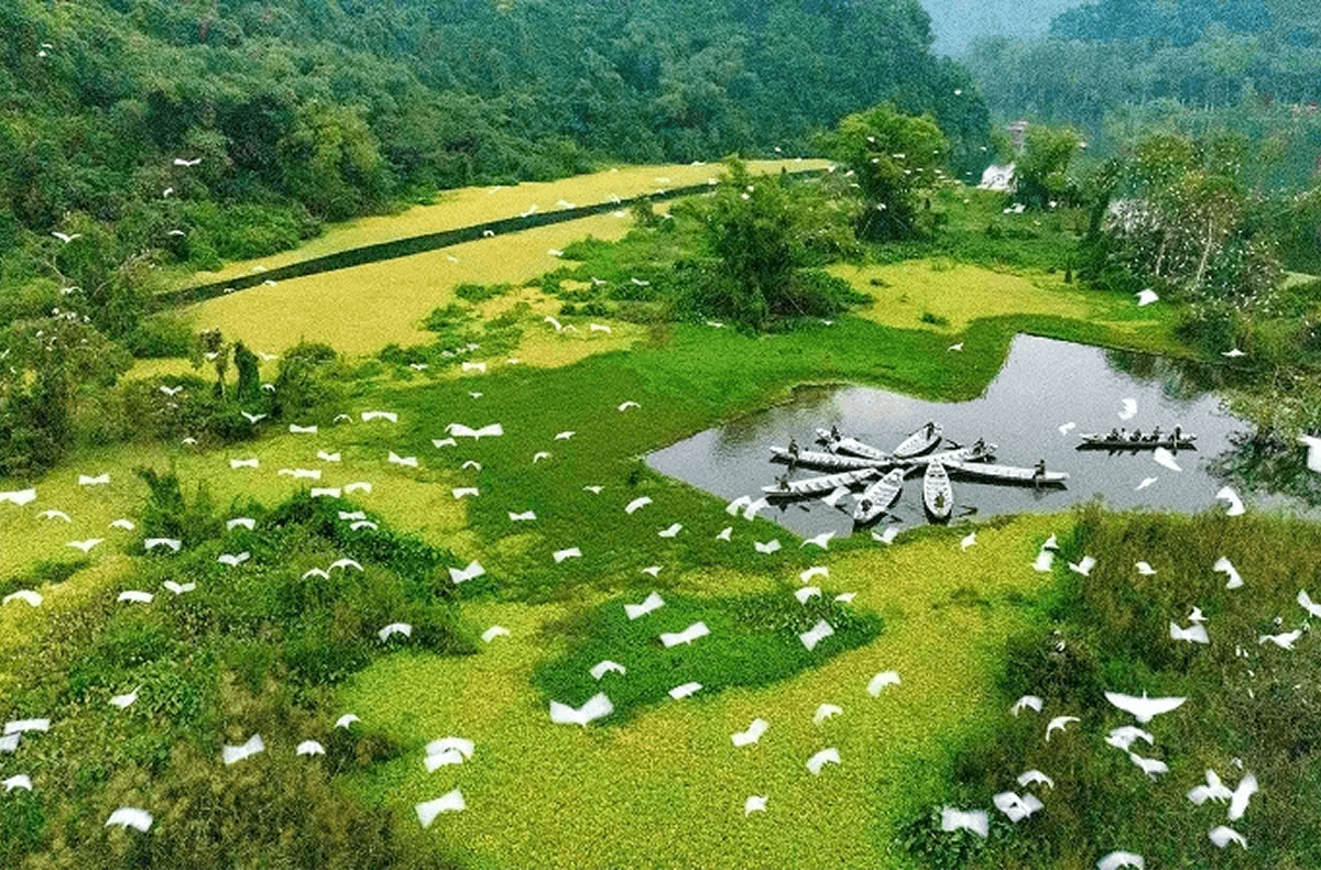 Vị trí khu du lịch Thung Nham Ninh Bình