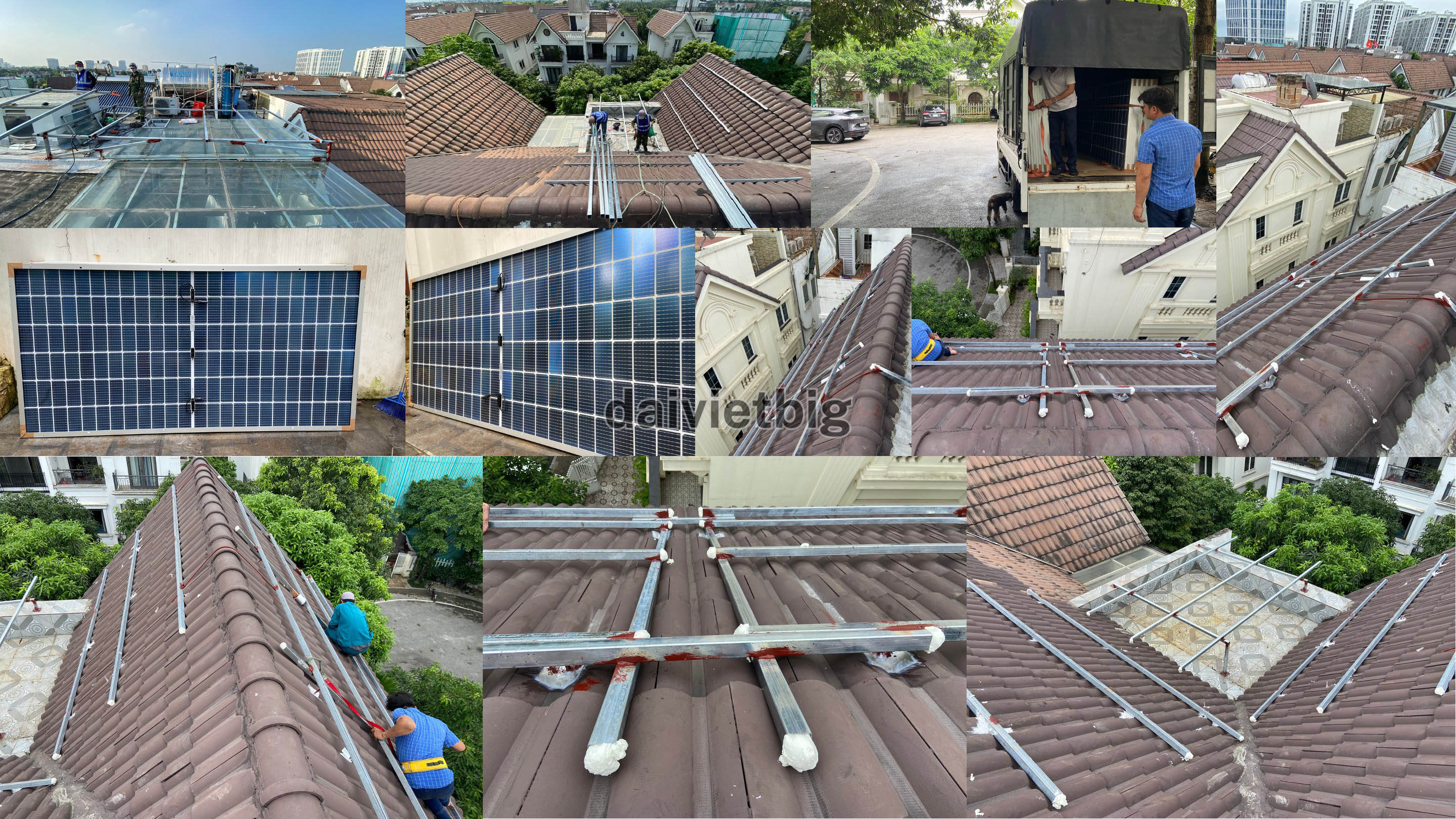 BIỆN PHÁP THI CÔNG HỆ THỐNG ĐIỆN NĂNG LƯỢNG MẶT TRỜI TRÊN MÁI NGÓI – GIẢI PHÁP XANH CHO MỌI CĂN NHÀ